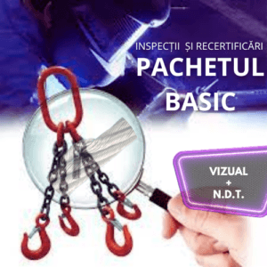 Inspectii / Recertificari echipamente de ridicare - PACHETUL BASIC