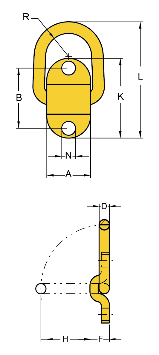 Desen cu cote YOKE 8-058
