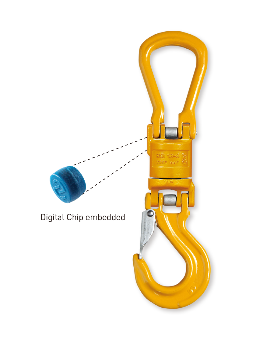YOKE 8-125 – Cârlig cu vârtej, izolat electric