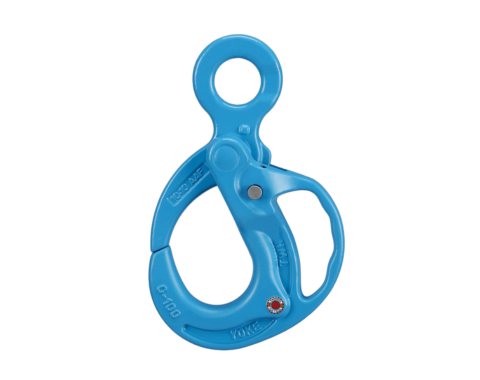 YOKE X-950 – Cârlig cu ochi, cu autoblocare și mâner, grad 100